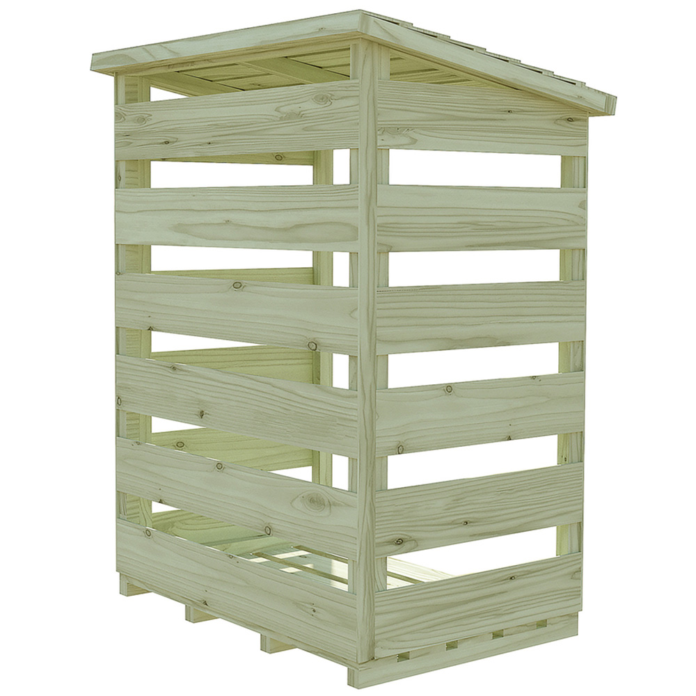 Shire GB 3 x 2ft Pressure Treated Log Store Image 3