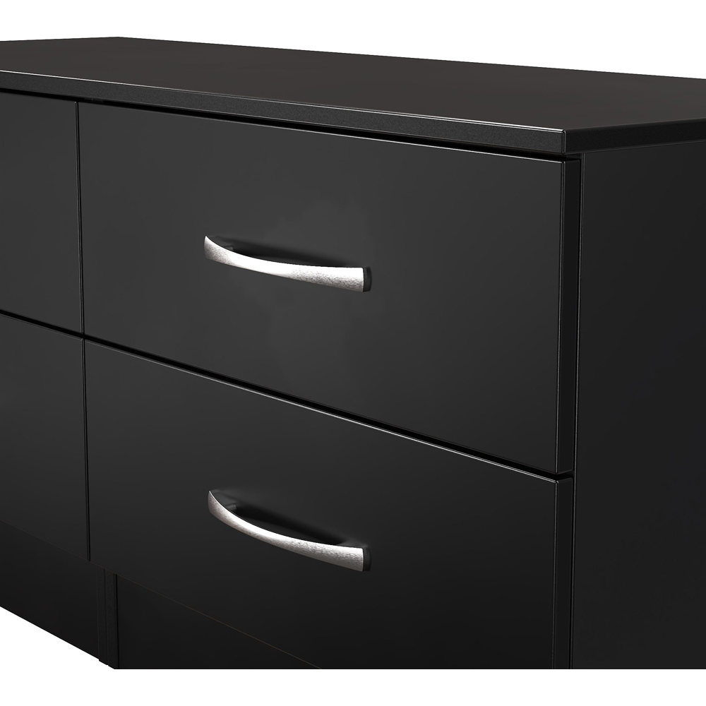 Crowndale Avon 4 Drawer Matt Black Bed Box Ready Assembled Image 5