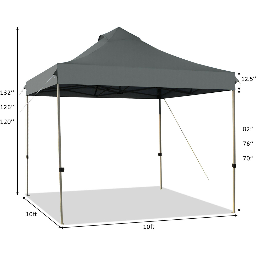 Costway 3 x 3m Grey Canopy Tent Image 9