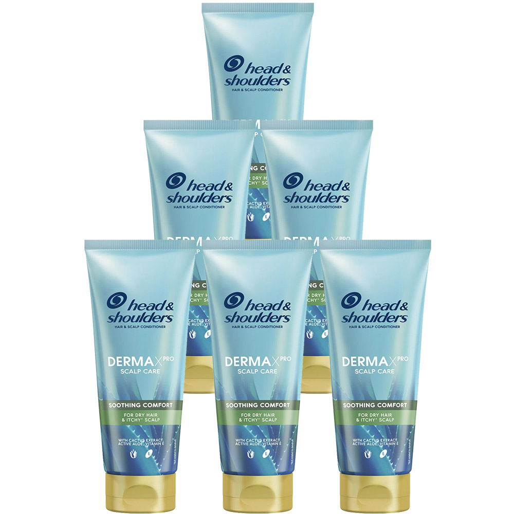 Head & Shoulders Dermaxpro Soothing Scalp and Hair Conditioner Case of 6 x 200ml Image 1