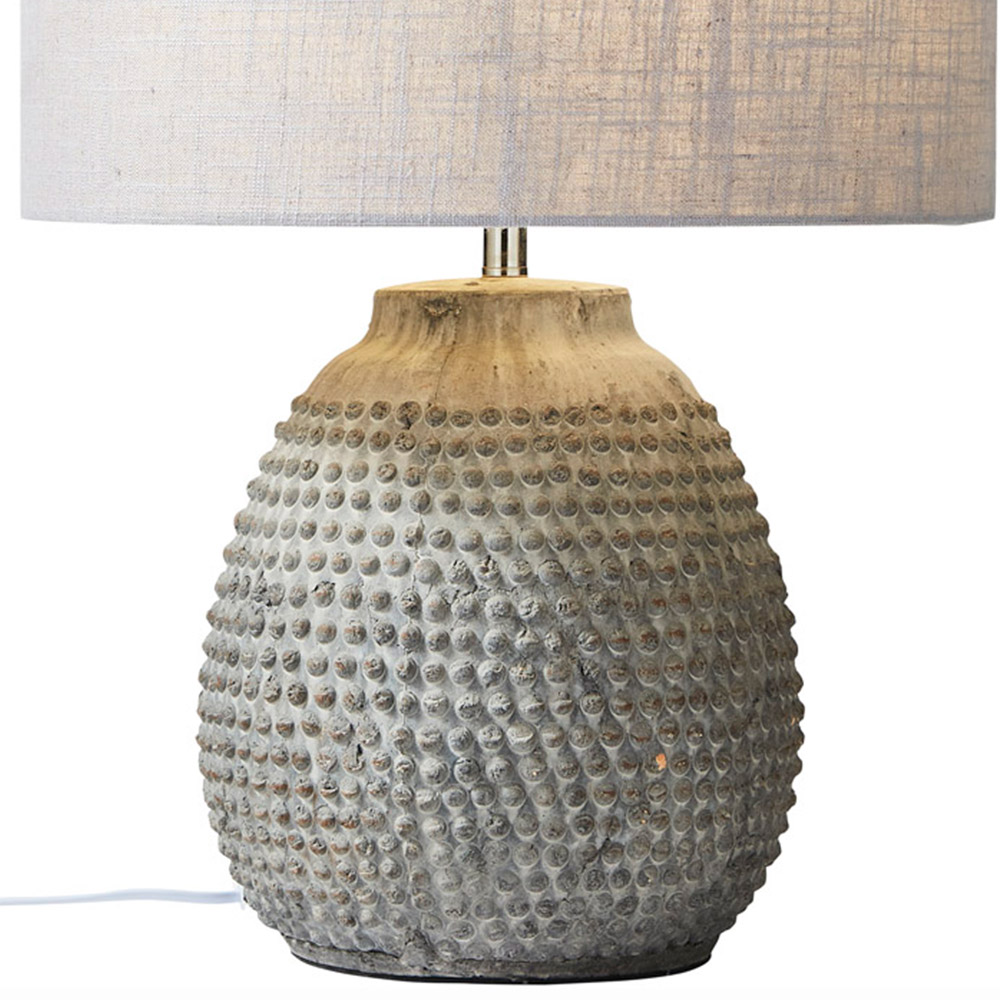The Lighting and Interiors Grey Ludlow Bobble Table Lamp Image 6
