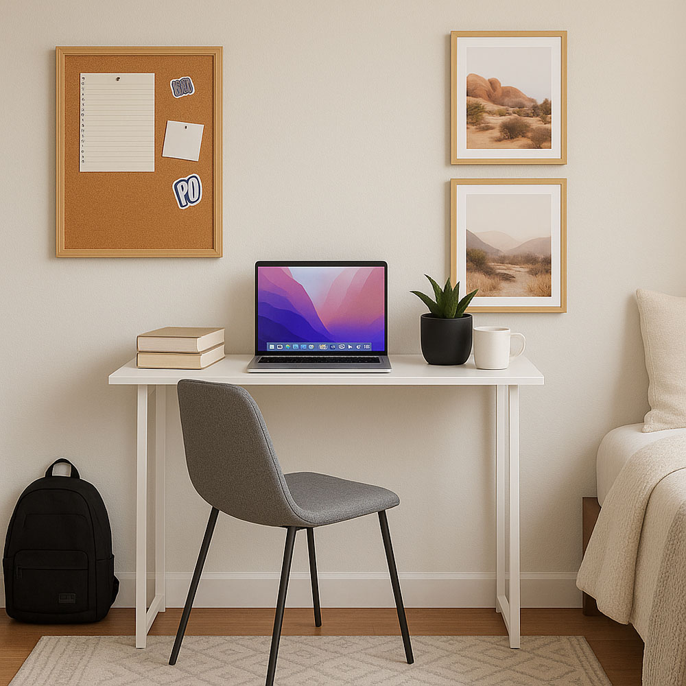 Harbour Housewares Deluxe Wooden Foldable Laptop Desk Lilac Image 3