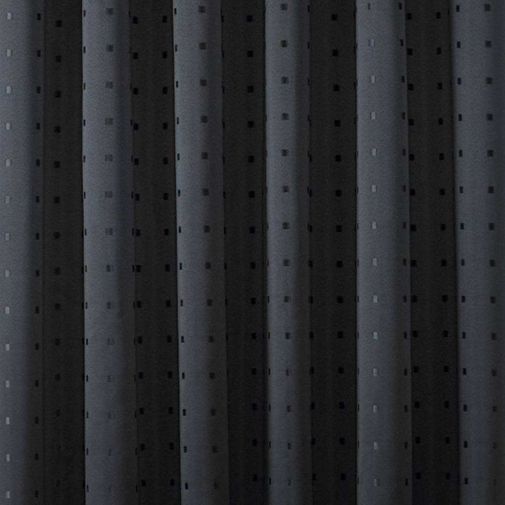 Alan Symonds Madison Black Taped Top Curtains 229 x 274cm Image 3