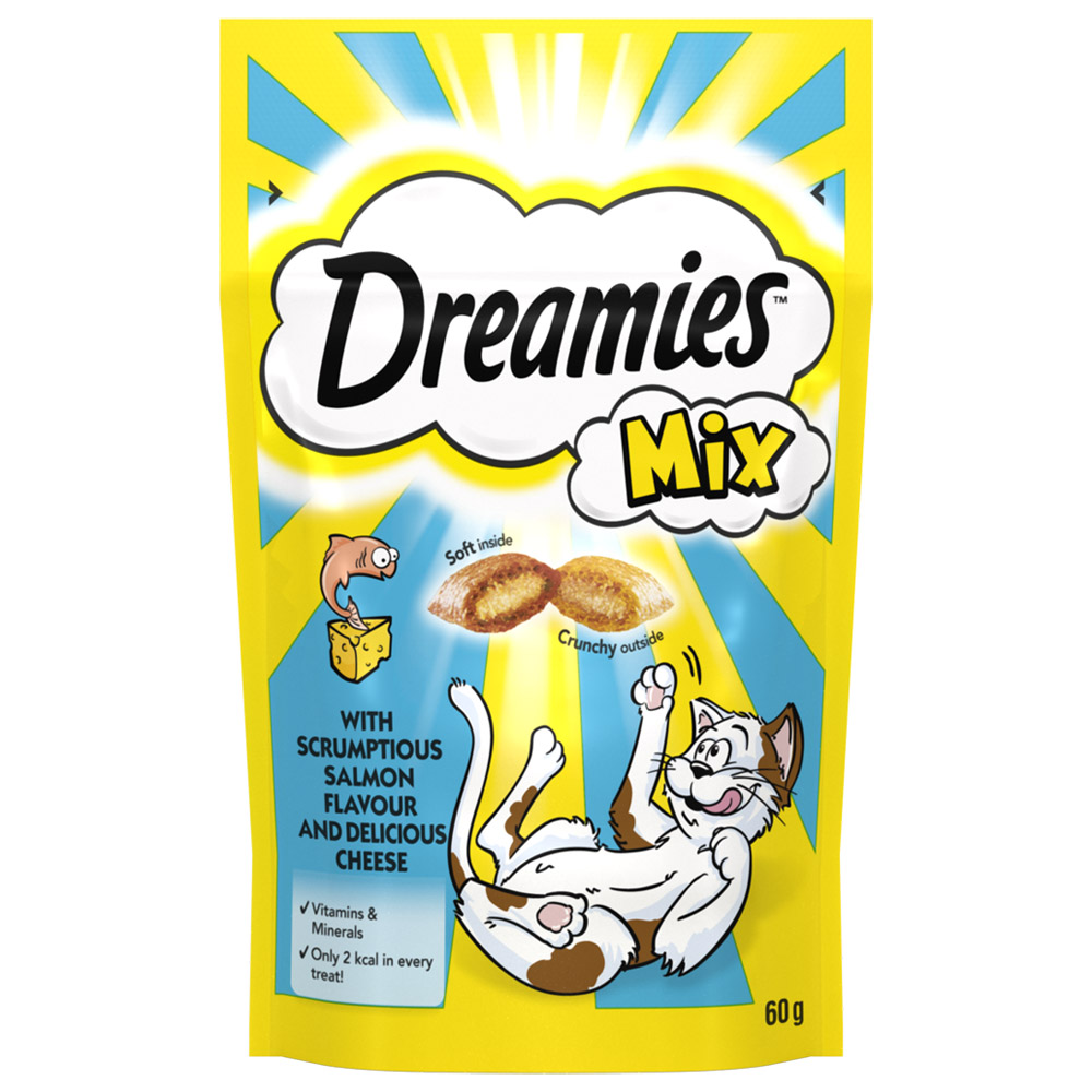 Dreamies Salmon and Cheese Cat Treats 60g Image 3