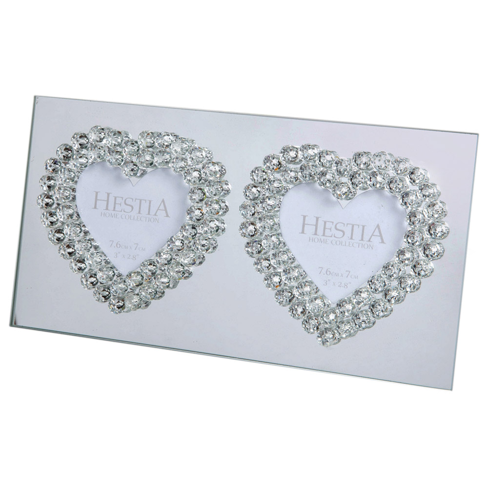 Hestia Heart Design Glass Photo Frame 3 x 3inch Image 1