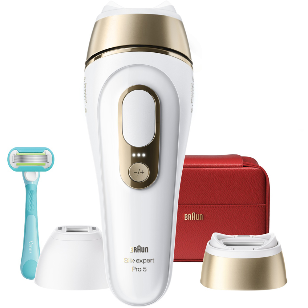 Braun Silk·expert Pro 5 Laser IPL Hair Removal Device with 2 Attachment Heads Image 2