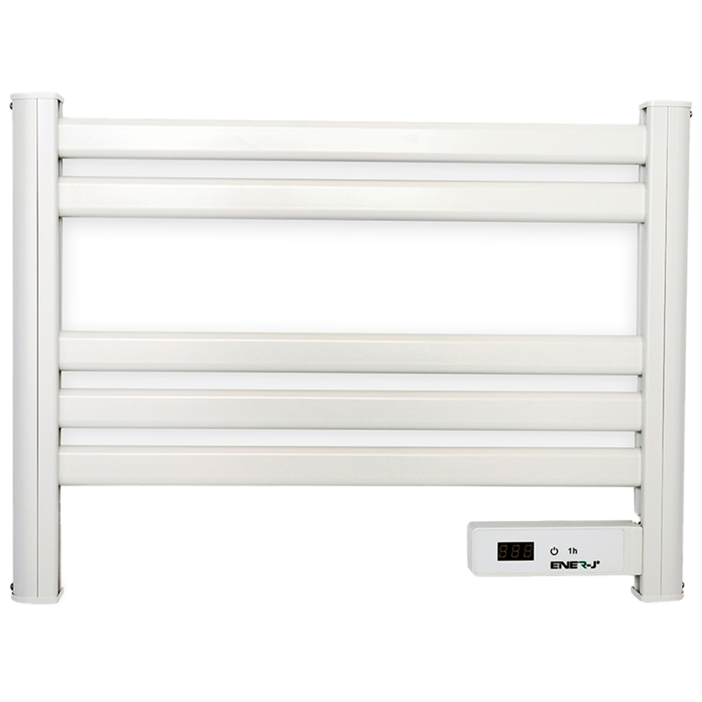 Ener-J Smart Infrared Heating White Towel Rail with LC Screen 200w Image 1