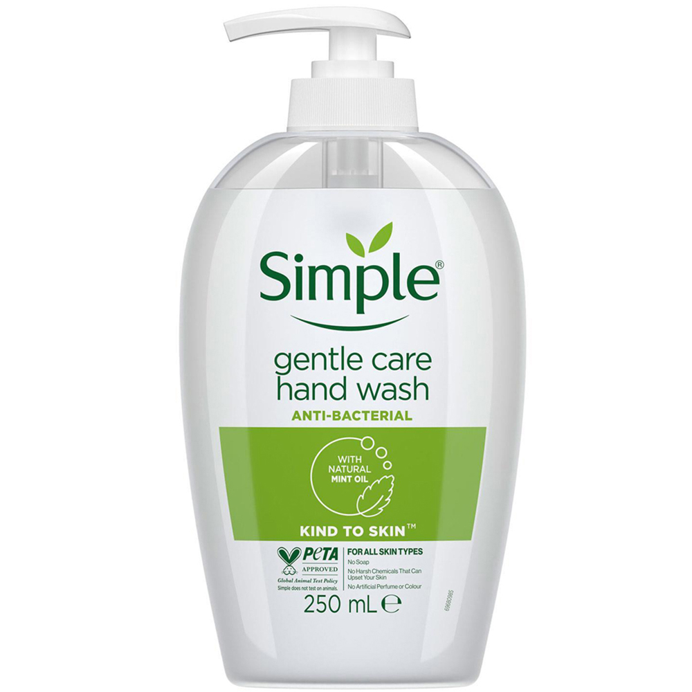Simple Kind to Skin Mint Oil Hand Wash 250ml 3 Pack Image 2
