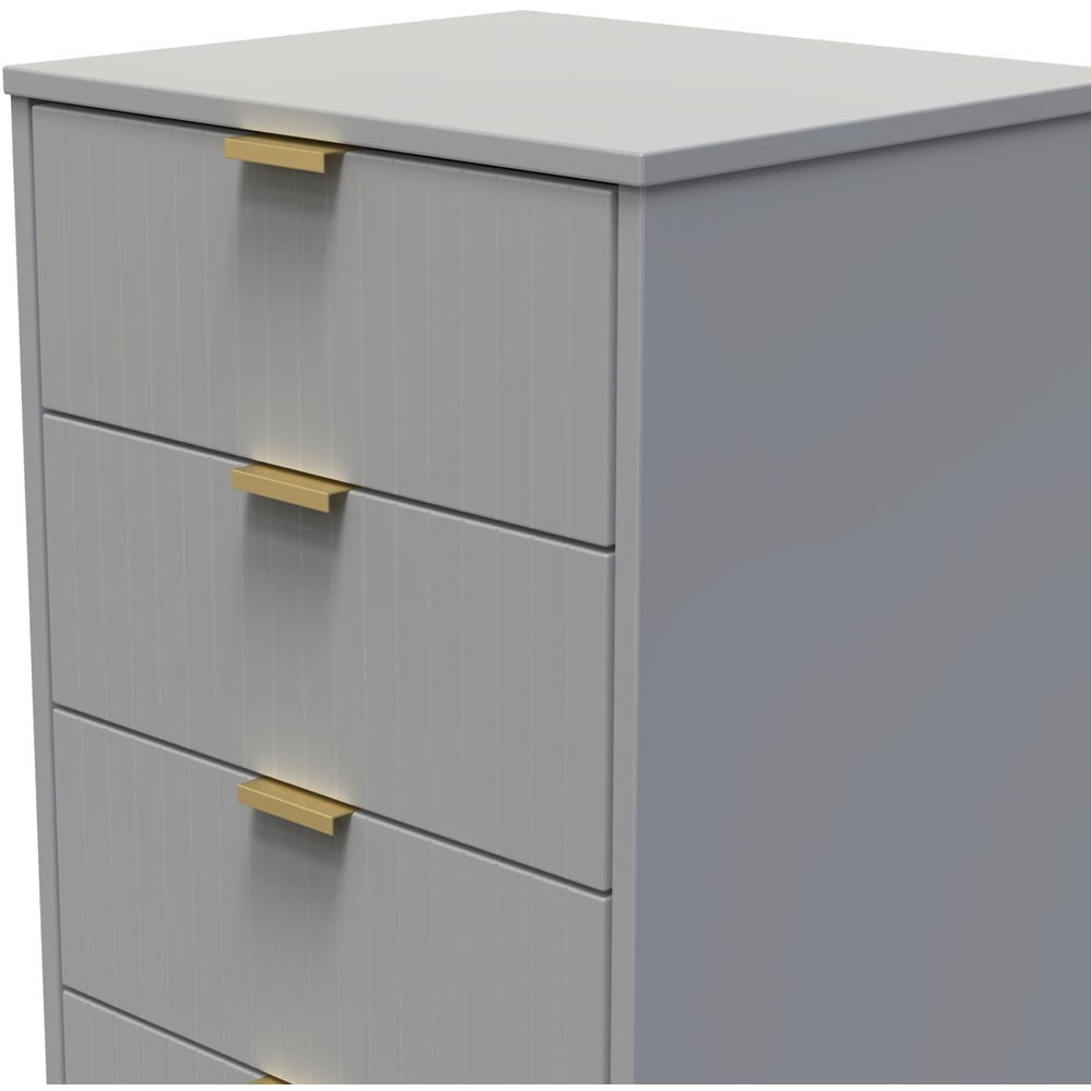 Crowndale 5 Drawer Dusk Grey Chest of Drawers Ready Assembled Image 5