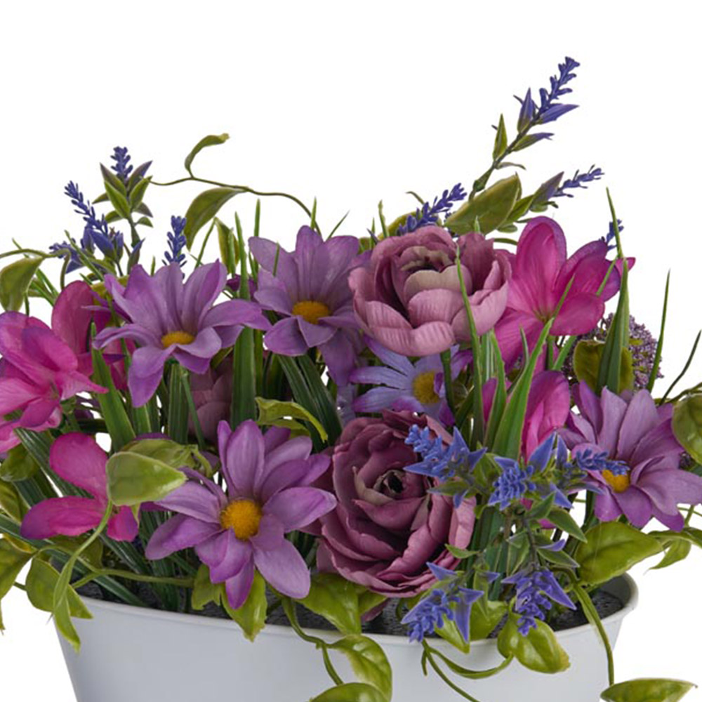 Wilko Faux Flowers in Window Box Lavender Mix Image 6