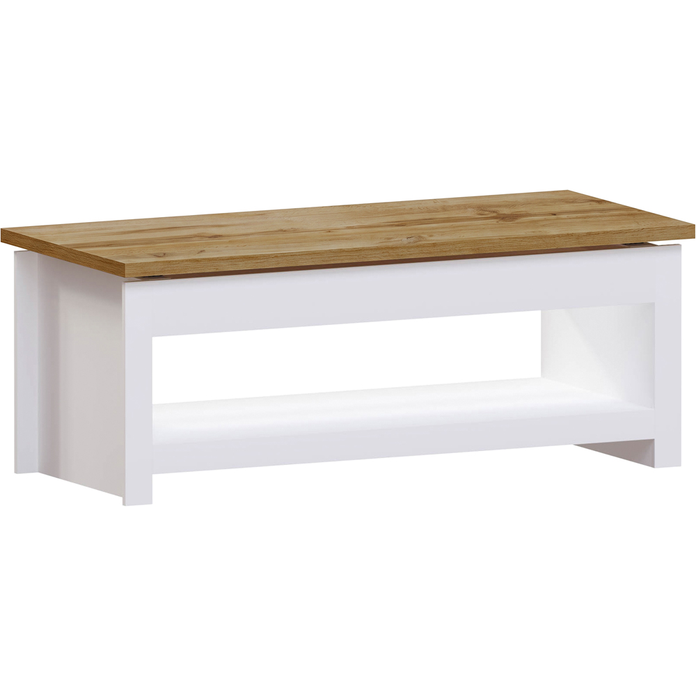 VIDA DESIGNS Arlington Sliding Top White Coffee Table Image 2