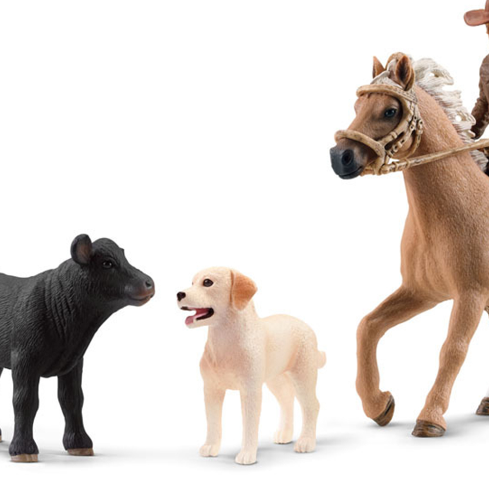 Schleich Farm World Western Riding Adventures Toy Figure Set Image 2