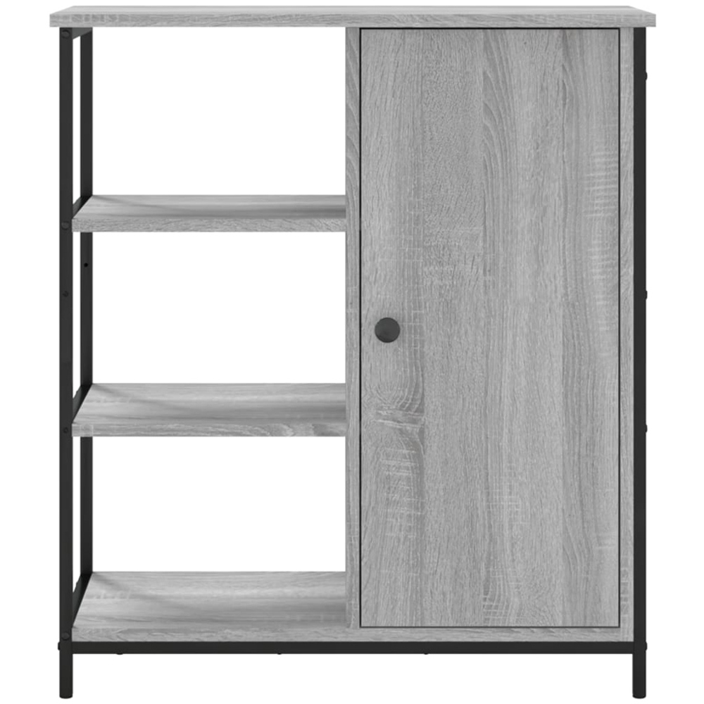 vidaXL Single Door 3 Shelf Grey Sonoma Sideboard Image 6