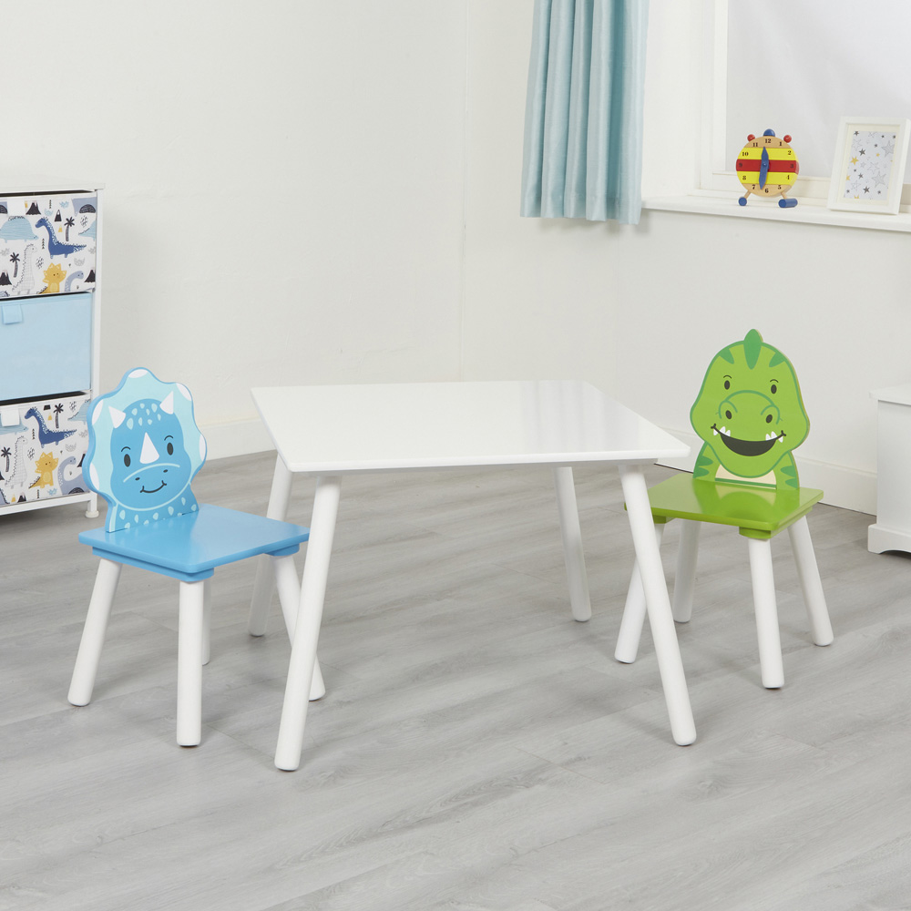 Liberty House Toys Kids Dinosaur Table and Chairs Set Image 6