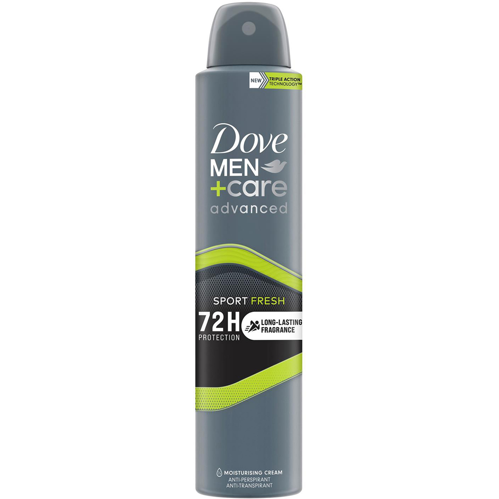 Dove Men+Care Advanced Sport Fresh Anti-Perspirant 200ml 4 Pack Image 3