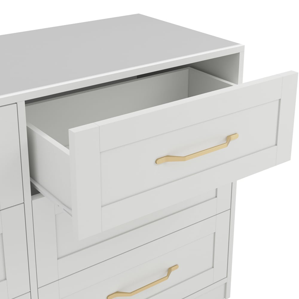 Austen 6 Drawer White Chest of Drawers Image 4