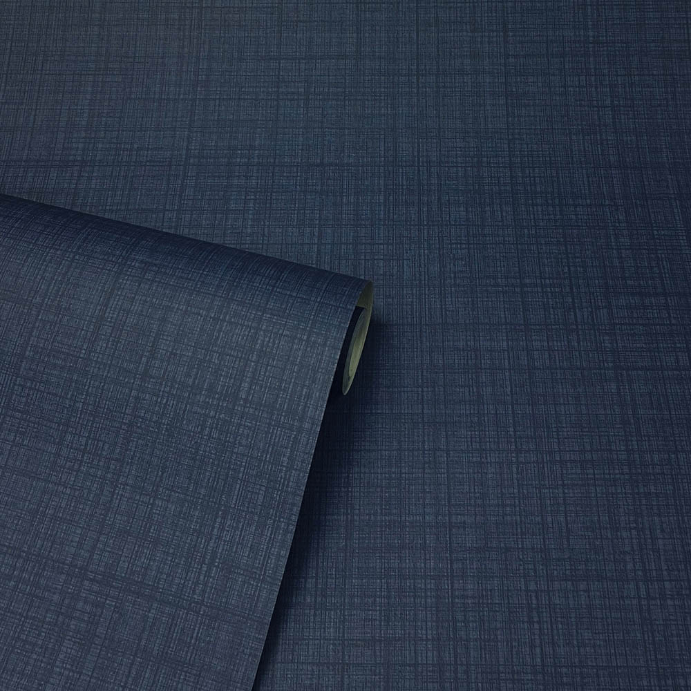 Arthouse Weave Textured Navy Blue Wallpaper Image 2