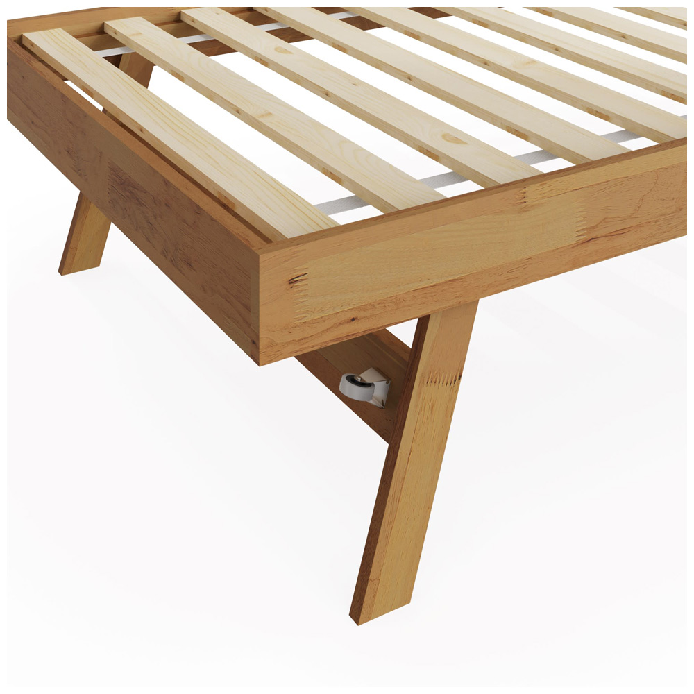 GFW Madrid Oak Wooden Trundle Day Bed Image 5