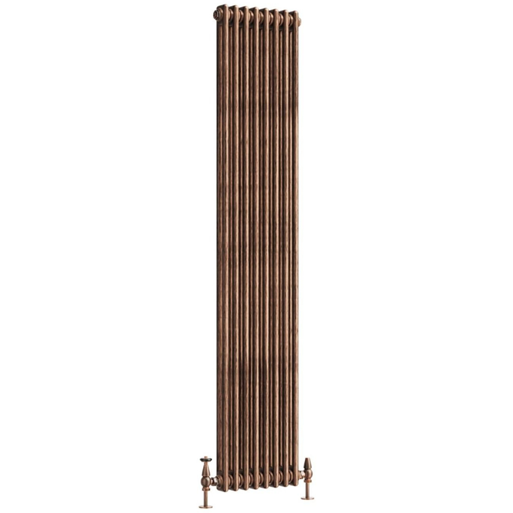 Go Bathrooms Clarence Antique Copper 2 Column Radiator 1800 x 380mm Image 1