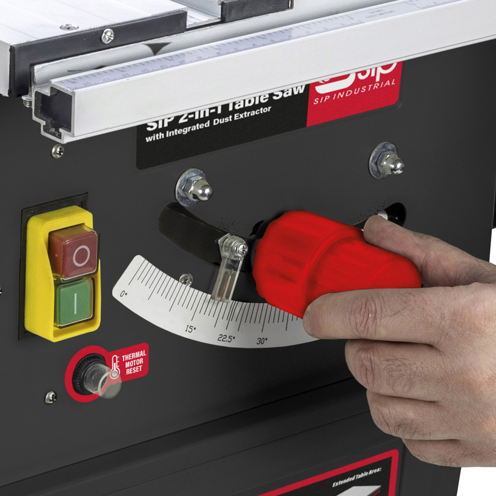 SIP 2 in 1 Table Saw with Integrated Dust Extractor Image 6