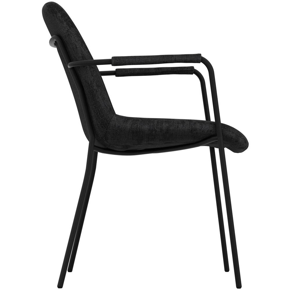 LPD Home Carlo Black Dining Chair Set of 2 Image 4