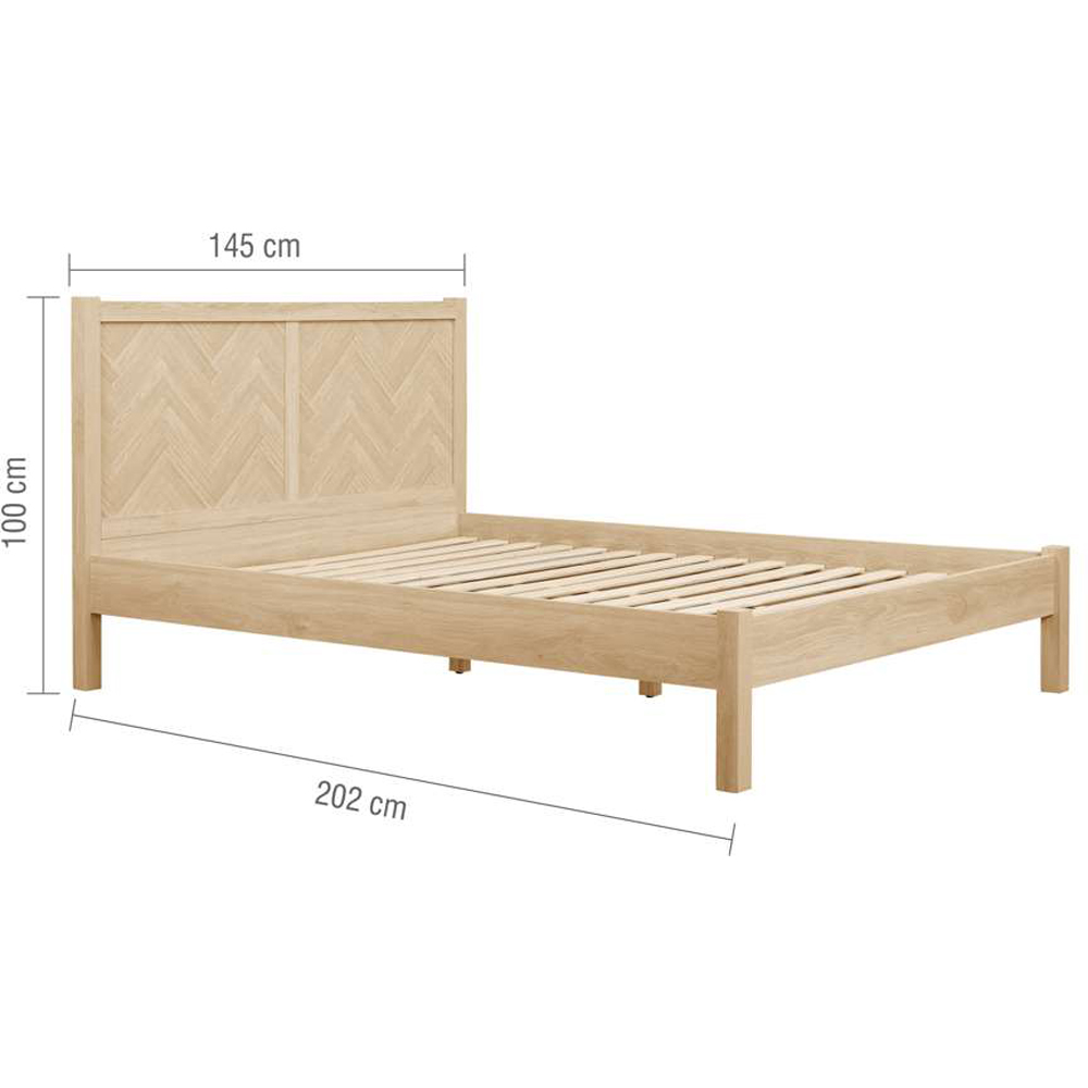 Birlea Herringford Double Oak Bed Image 8