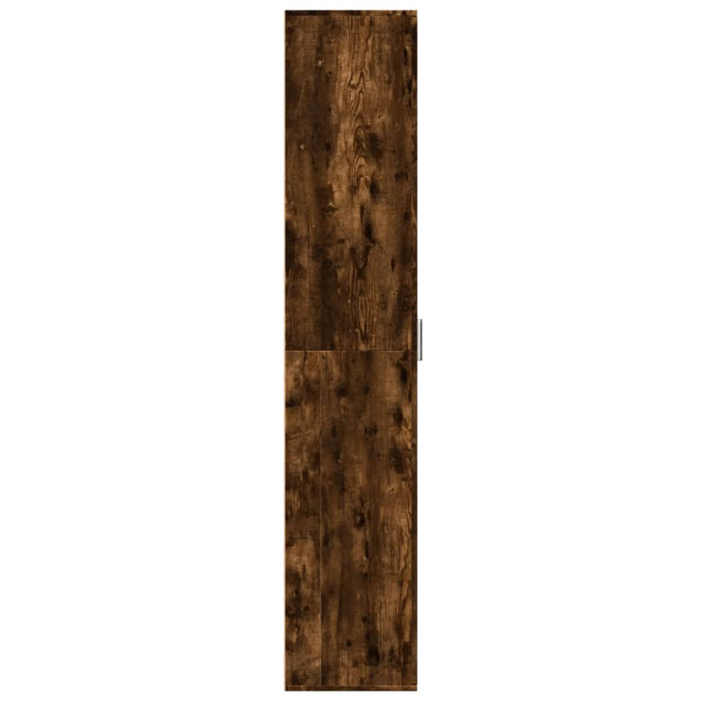 vidaXL 2 Door Smoked Oak High Cabinet Image 4