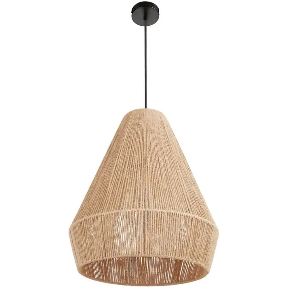 tectake Suri Boho Chic Jute Fibre Pendant Light Image 1