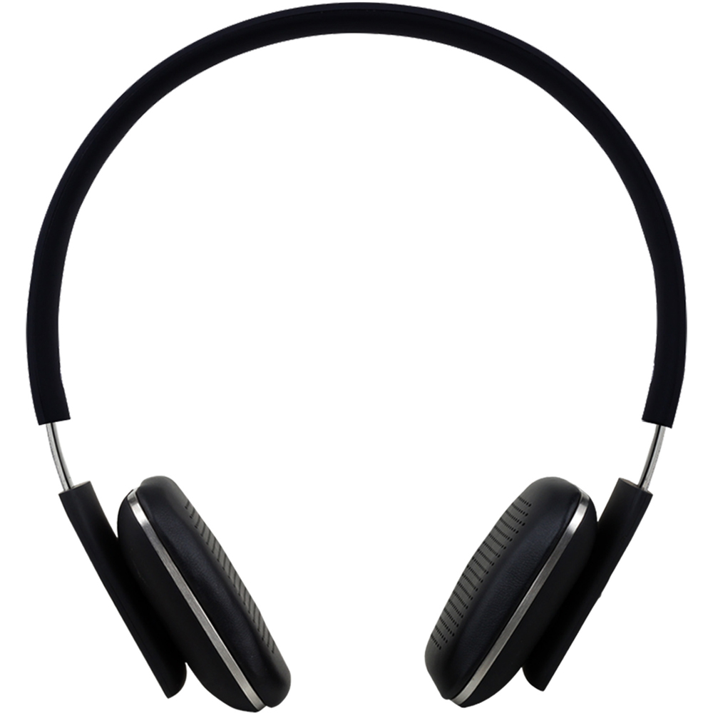 August EP636B Black Wireless Rechargeable On-Ear NFC Bluetooth Headphones with Mic Image 2
