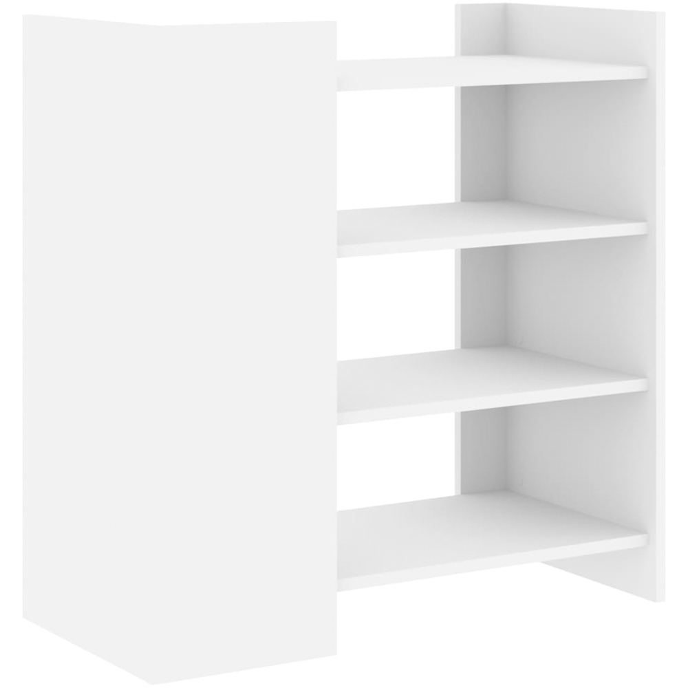 vidaXL 4 Shelf White Sideboard Image 6
