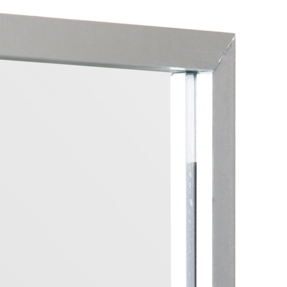 The Artus Silver Aluminium Wall Leaner Mirror 174 x 110cm Image 6