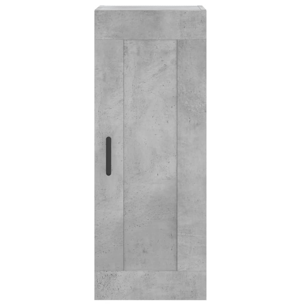 vidaXL Single Door 3 Shelf Concrete Grey Highboard Image 7