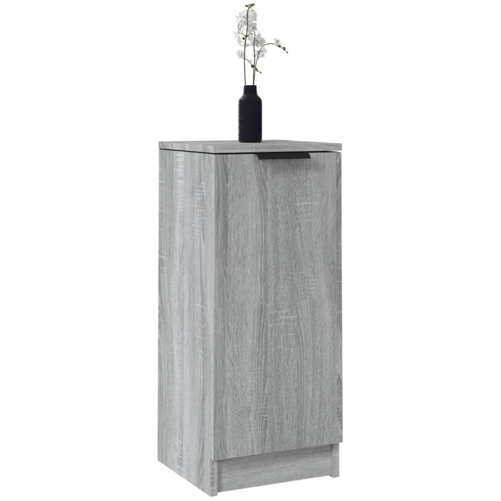 vidaXL Single Door Grey Sonoma Wooden Sideboard Image 3
