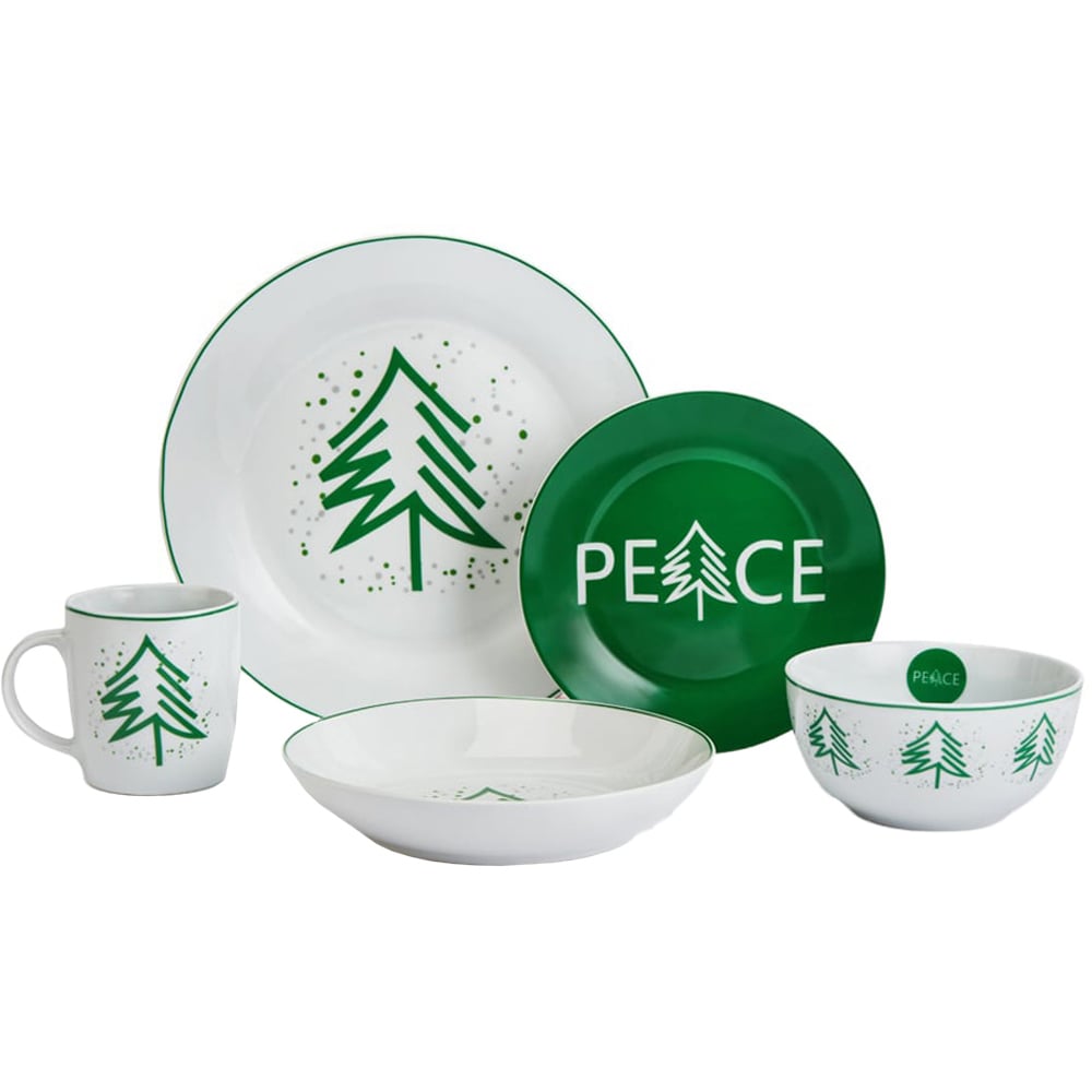 20pc Peace Tree Dinner Set Image 1