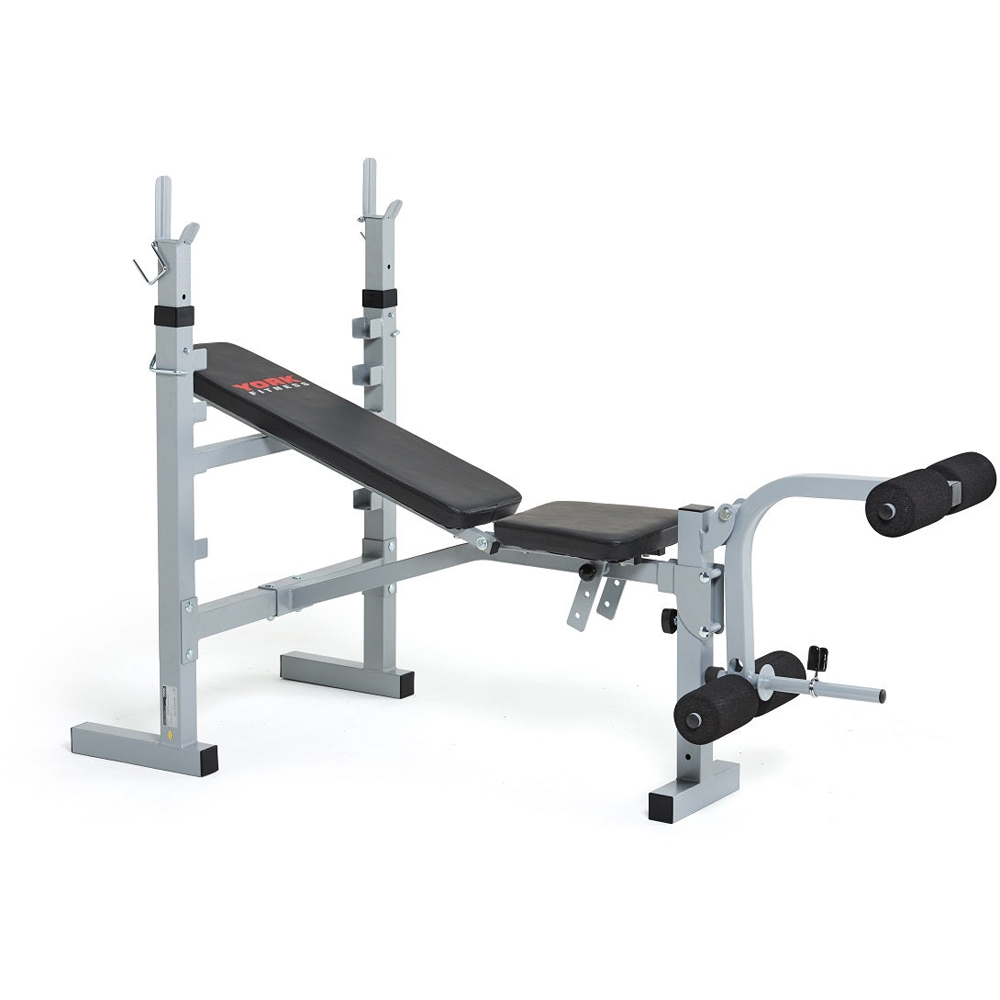 York B530 Grey Heavy Duty Multi-Function Barbell Bench Image 4
