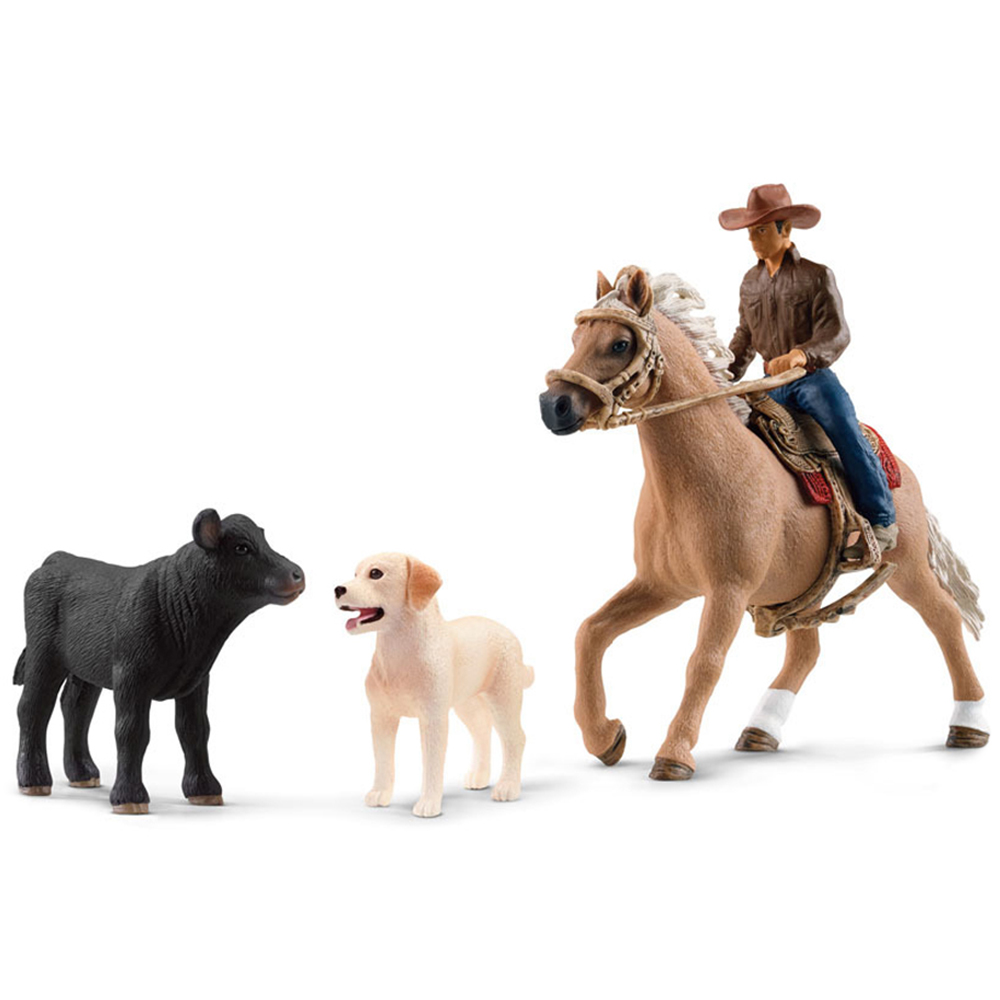 Schleich Farm World Western Riding Adventures Toy Figure Set Image 1