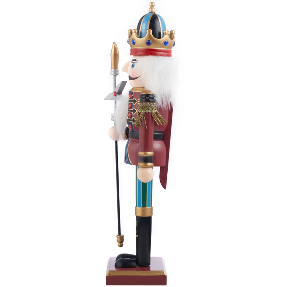Living and Home Wooden Nutcracker Soldier Christmas Ornament Image 3