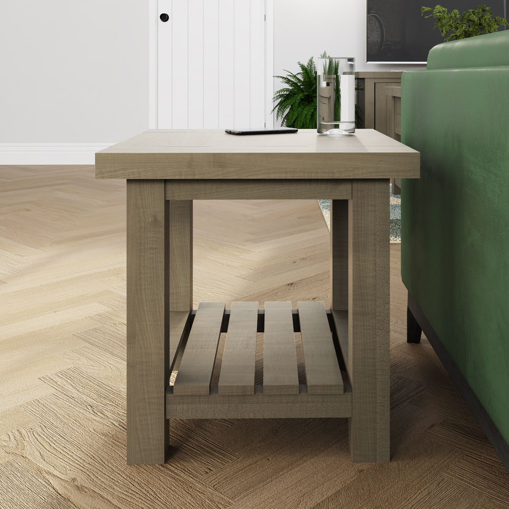FWStyle Saltash Reclaimed Pine Side Table Image 5