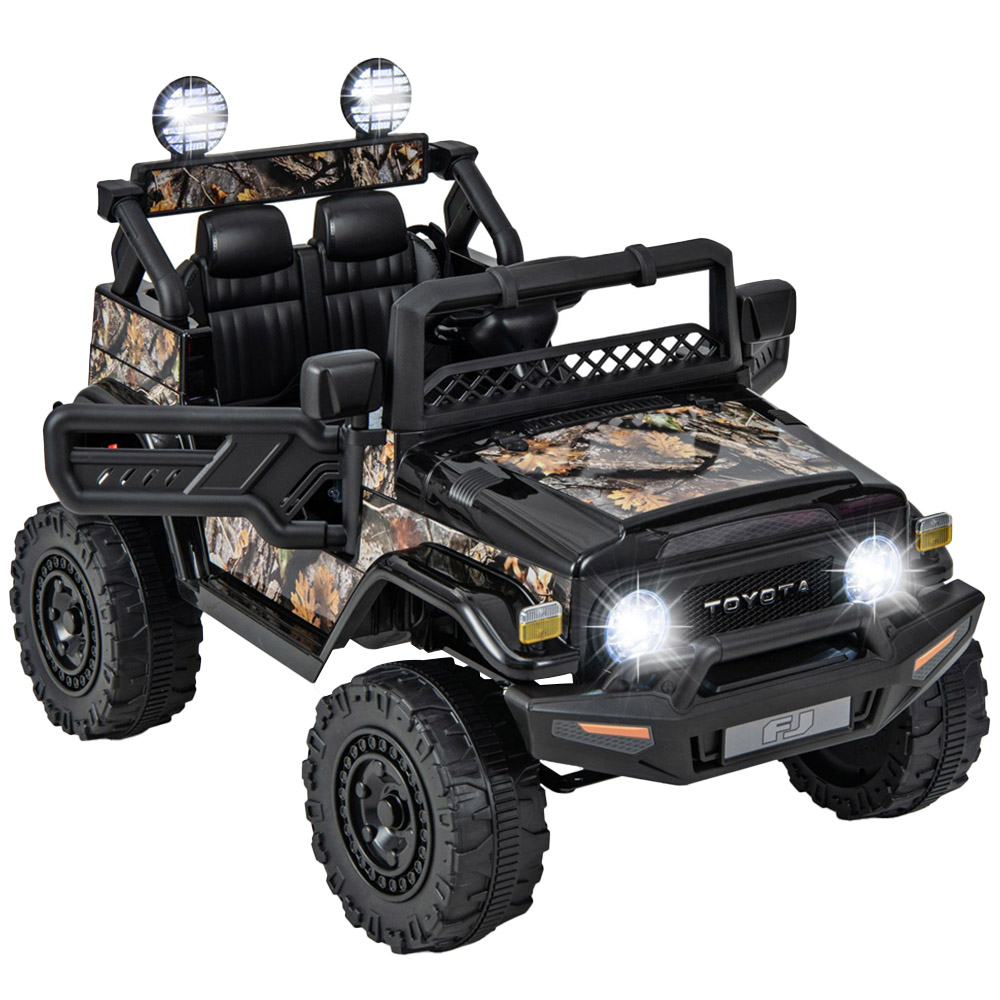 Costway Black Licensed Toyota FJ Cruiser Electric Car with Remote Control Image 1