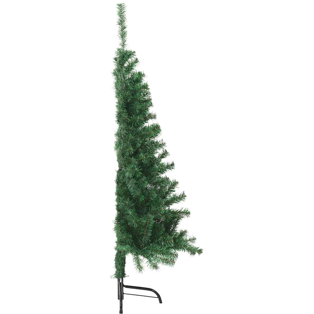 vidaXL Pre-Lit Black Baubles Green Artificial Christmas Tree 4ft Image 7