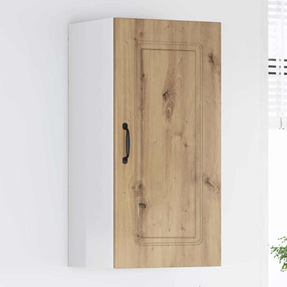 vidaXL Kalmar Single Door Artisan Oak Wall Kitchen Cabinet Image 1