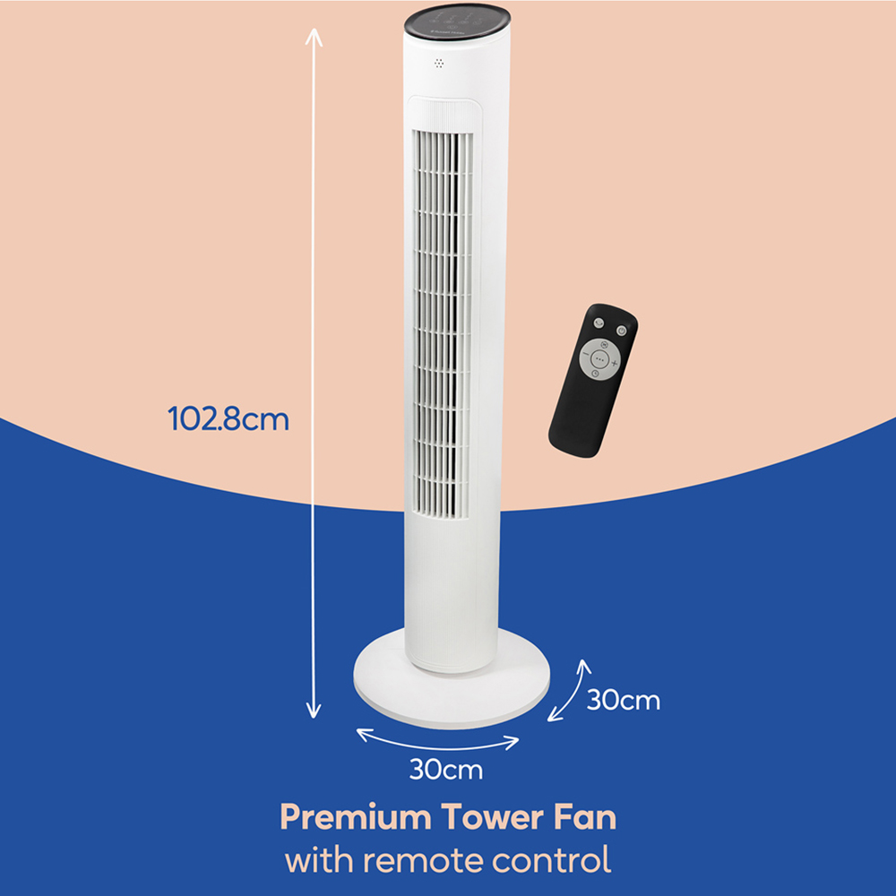 Russell Hobbs White Premium Tower Fan Image 9