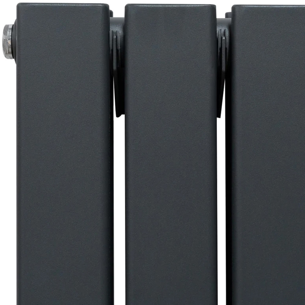 Monster Shop 6012BTU Anthracite Grey Flat Panel Mirror Radiator 1800 x 425mm Image 4