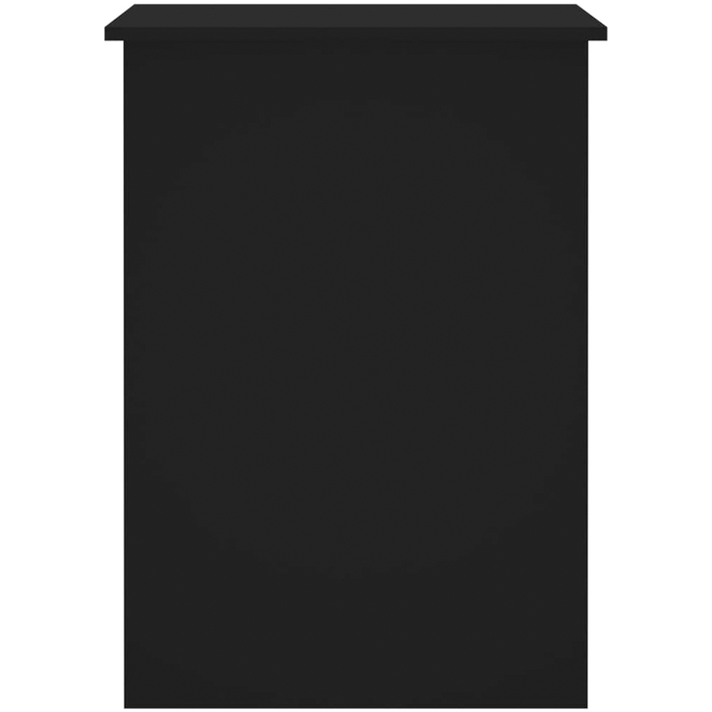 vidaXL 2 Shelf Computer Desk Black Image 5