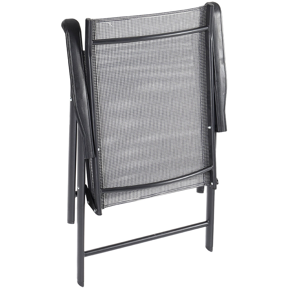 Living and Home Foldable 6 Seater Rectangular Slatted Garden Patio Set Image 4