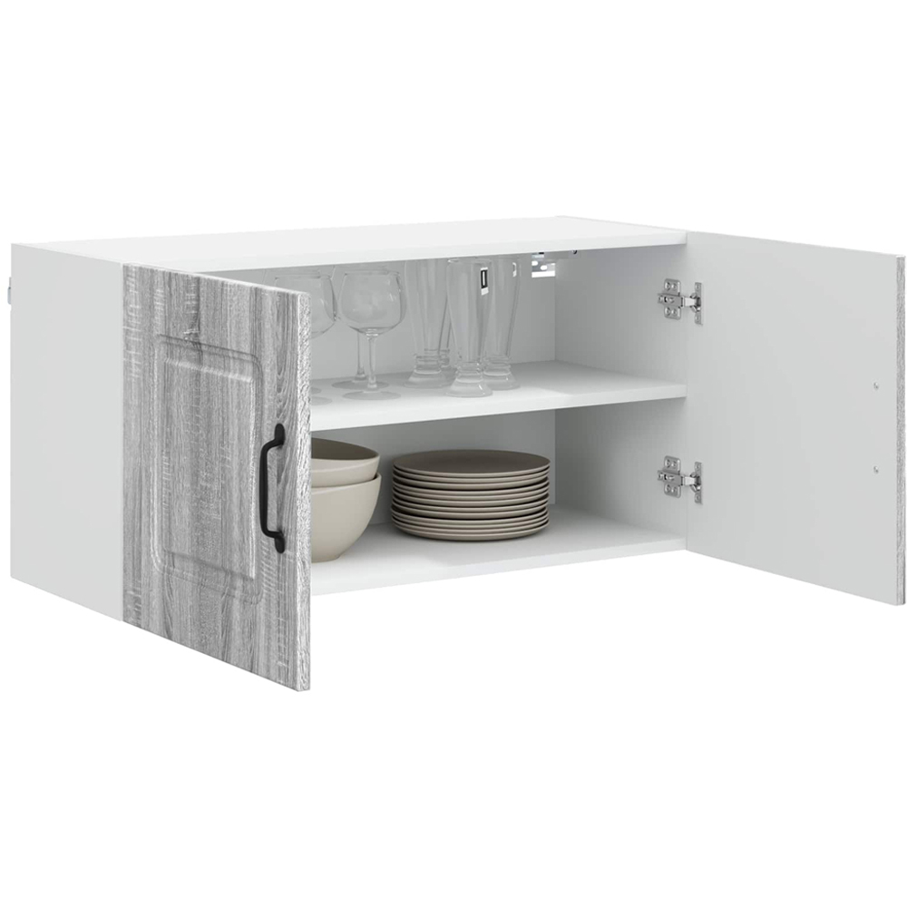 vidaXL Kalmar 2 Door Grey Sonoma Wall Kitchen Cabinet Image 3