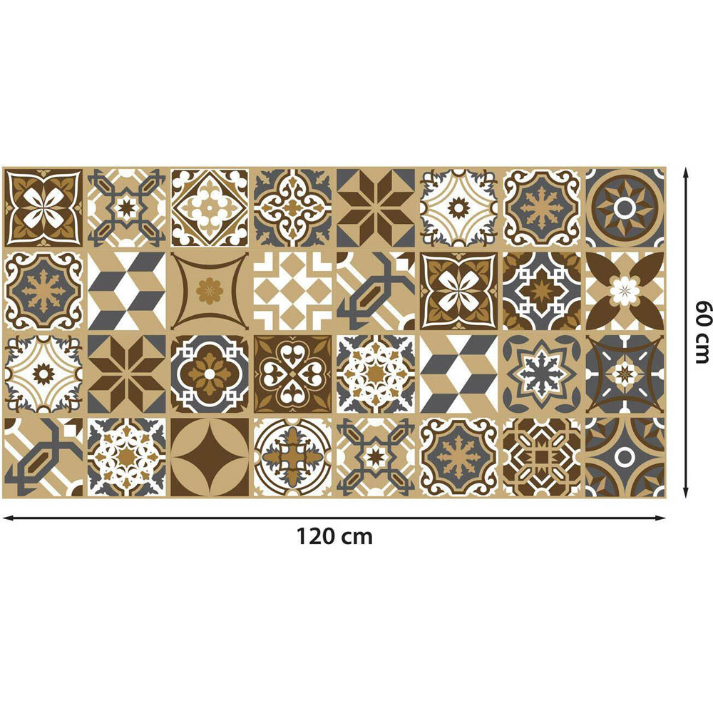 Walplus Dark Bronze Home Floor Tile Stickers Image 8