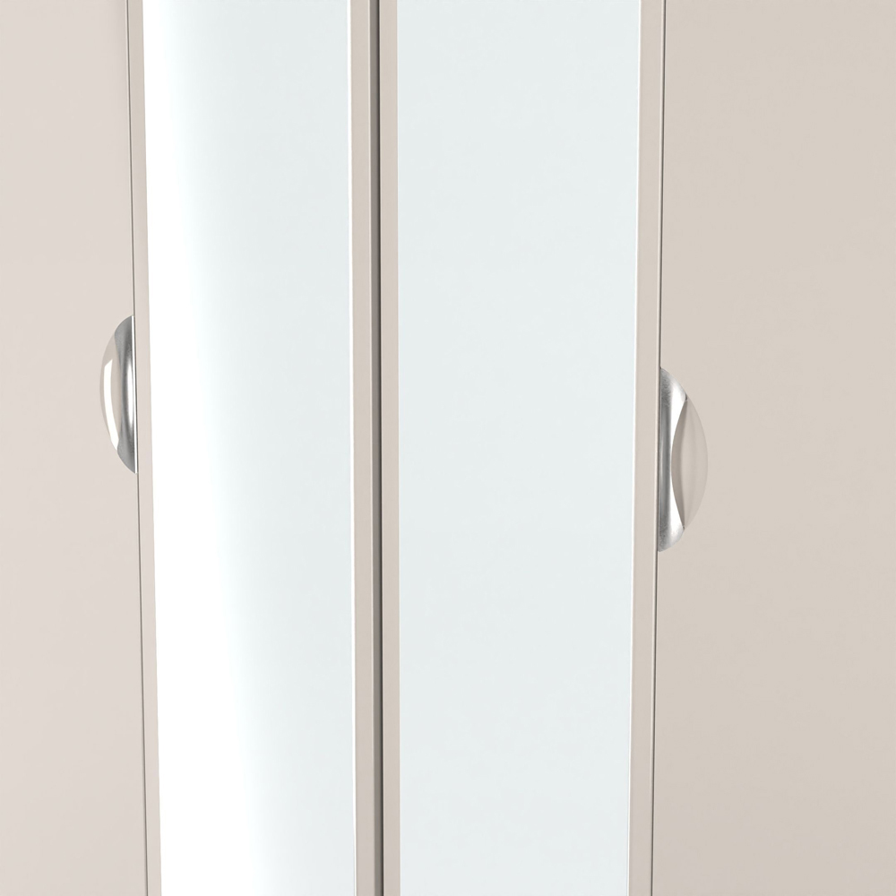 Crowndale Camden 4 Door Kashmir Gloss Mirror Wardrobe Ready Assembled Image 8