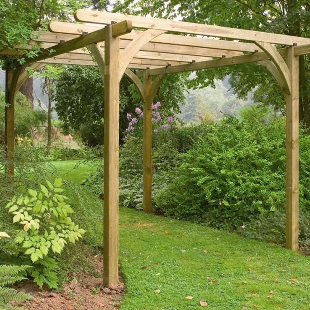 Forest Garden 3 x 3m Softwood Ultima Pergola Kit Image 1