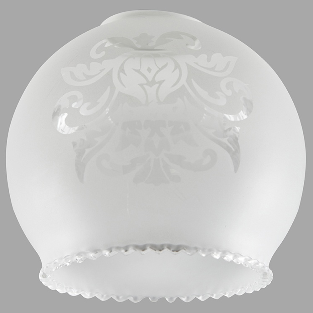 ValueLights Bola Acid Etched Glass Ball Dome Lamp Shades 3 Pack Image 2